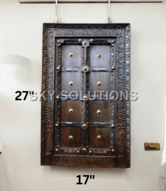 Antique door decor for wall Wooden Vintage Window Jharokha-1
