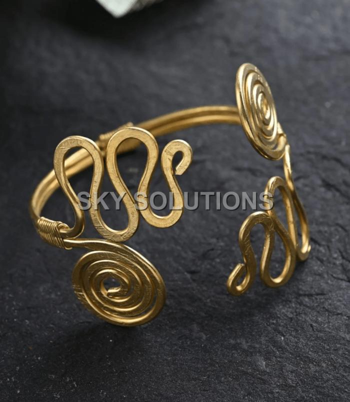 Beautiful & Ethnic Design Handmade Brass Bracelet