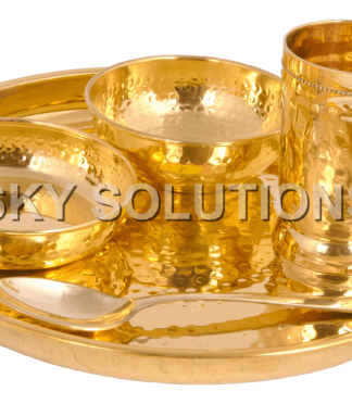 Brass 5-Piece Set Pooja Thali