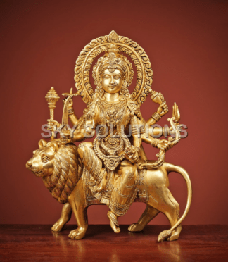 Brass Durga Idol