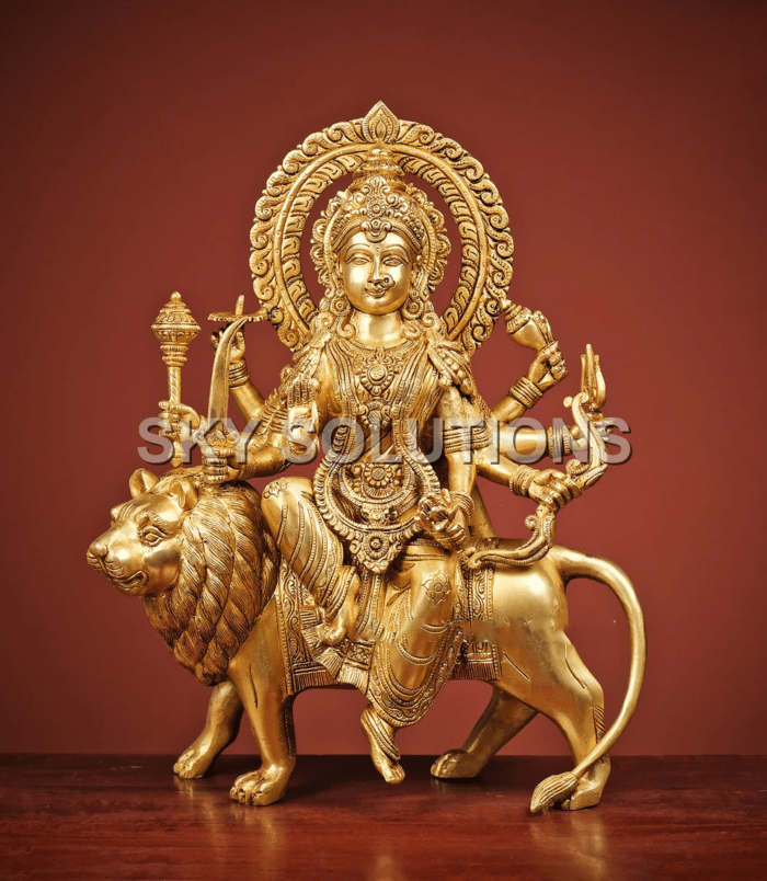 Brass Durga Idol Brass Durga Idol