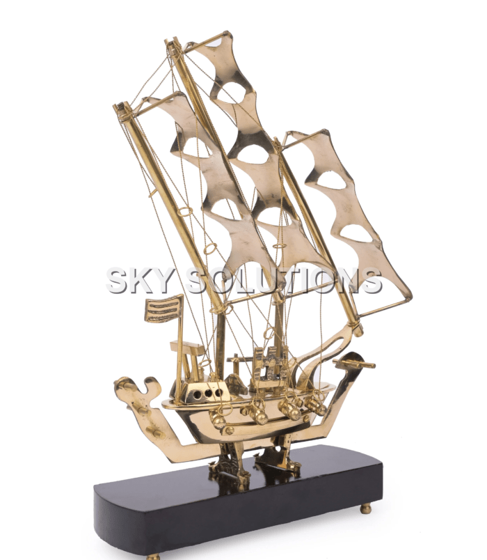 Brass-Sailing-Ship-Showpiece-1 Brass-Sailing-Ship-Showpiece-1