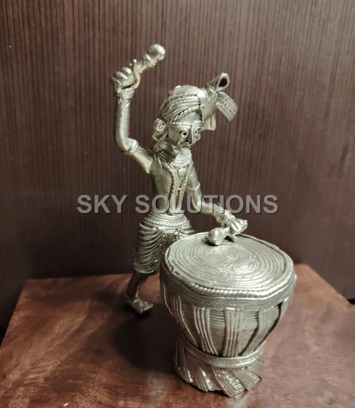 Dhokra Drummer Figurine Dhokra Drummer Figurine