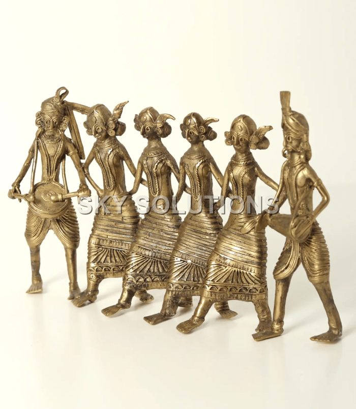 Dhokra Folk Dancer Figurine Dhokra Folk Dancer Figurine