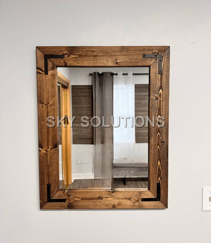 Distressed Wood Vanity Mirror Distressed Wood Vanity Mirror