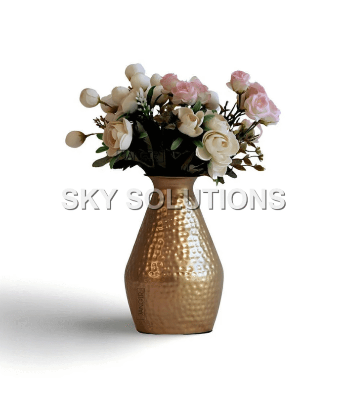 Hammered-Brass-Surahi-Vase