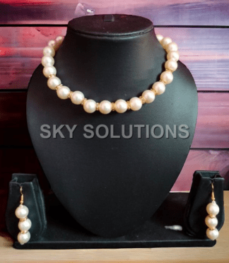 Handcrafted Pearl Necklace for Women - Pearl Jewellery Set