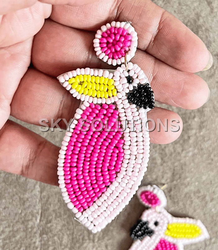 Light Pink Color Bird Shape Earrings Light Pink Color Bird Shape Earrings