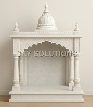 Marble Dome with Pillars Mandir