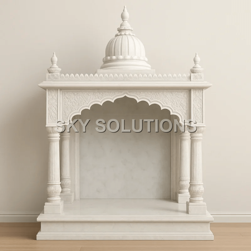 Marble Dome with Pillars Mandir Marble Dome with Pillars Mandir