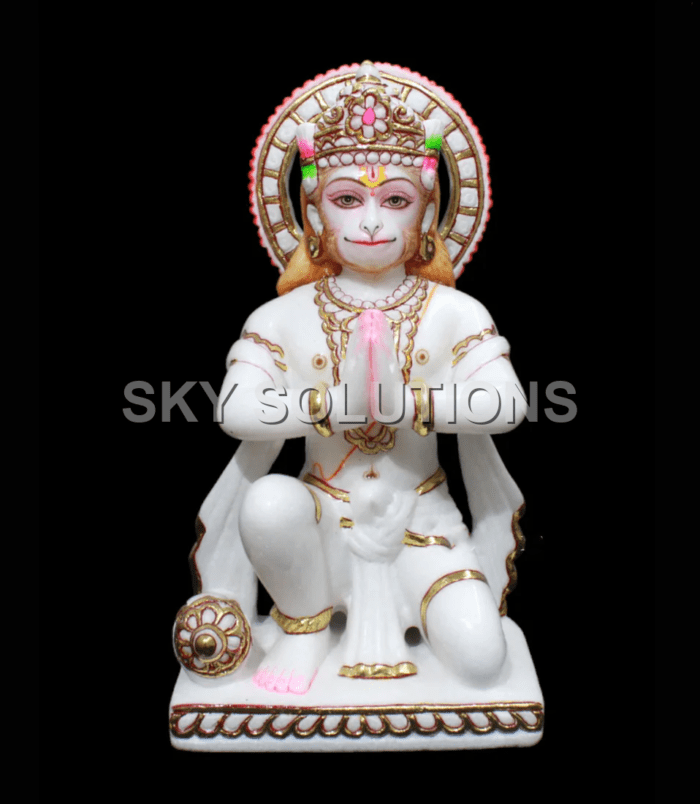 Marble Hanuman Idol Marble Hanuman Idol