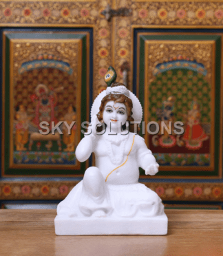 Marble Laddu Gopal Idol