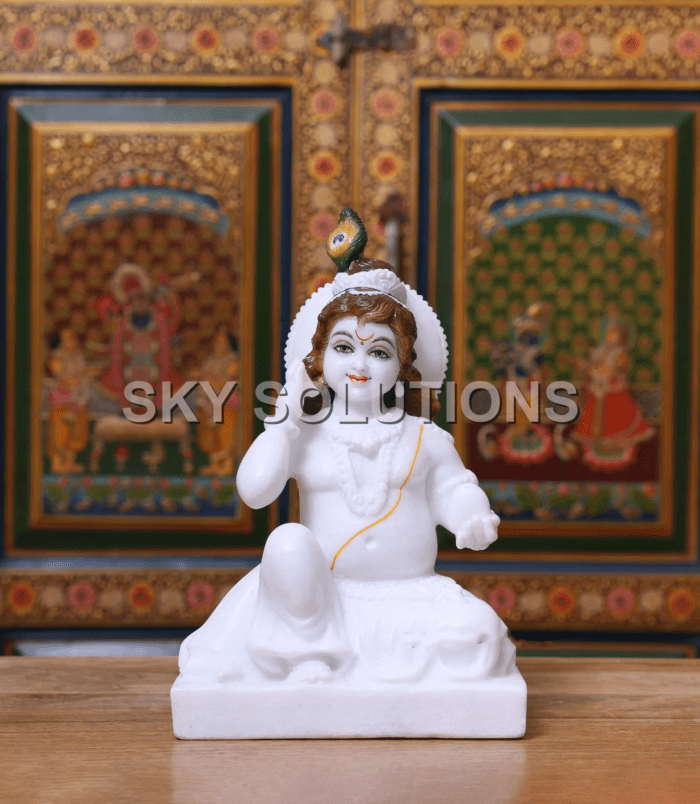 Marble Laddu Gopal Idol