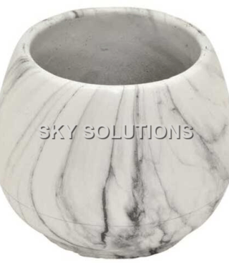 Marble Round Pot