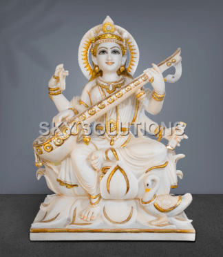 Marble Saraswati Idol