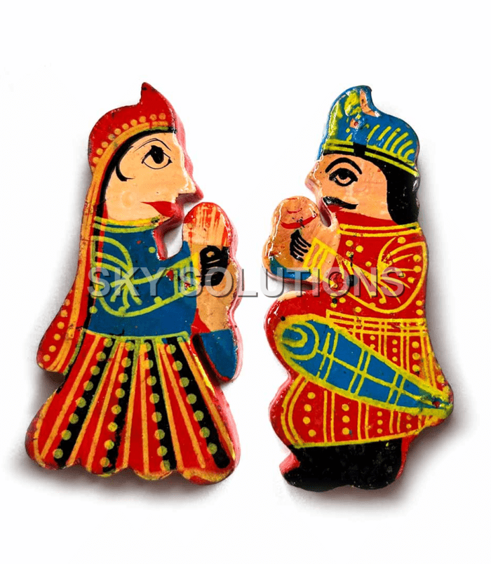 Raja Rani Wooden Miniature Pair