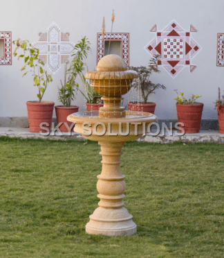 Sandstone Fountain Statue