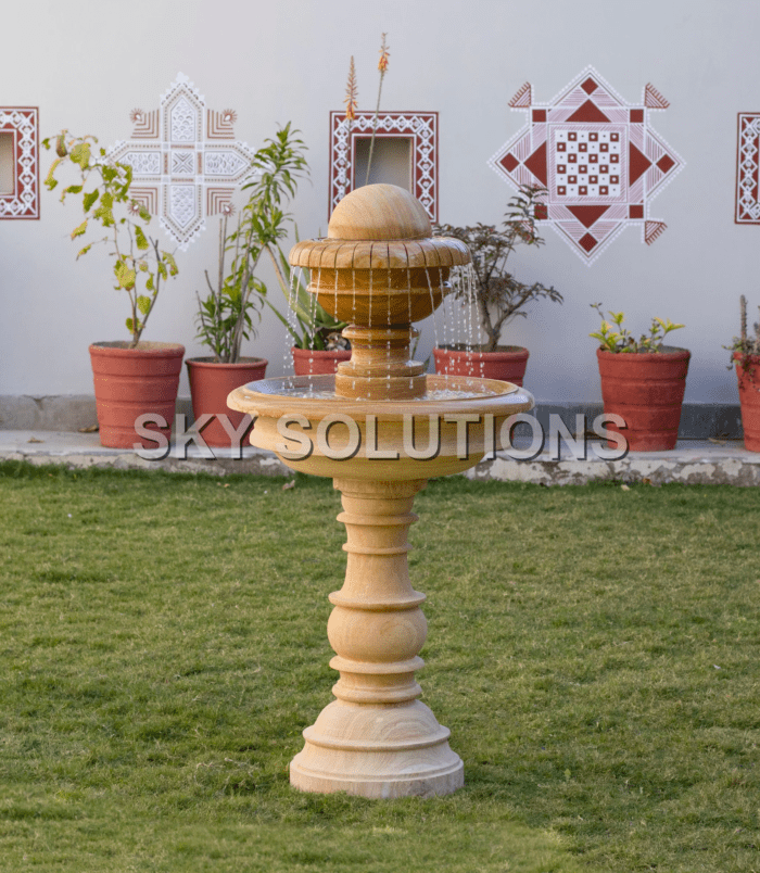 Sandstone Fountain Statue