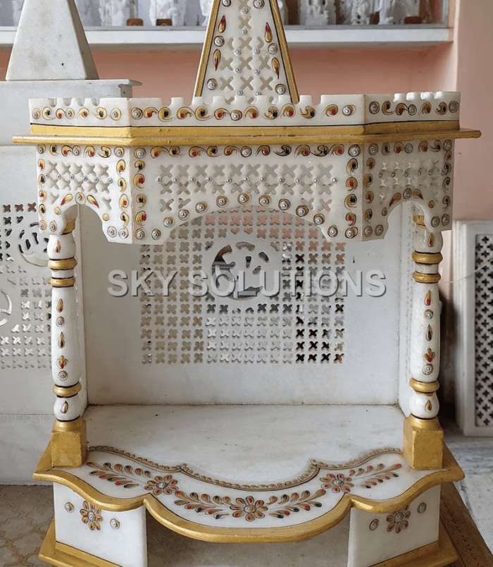 Sangmarmar Mandir with Temple Border Sangmarmar Mandir with Temple Border