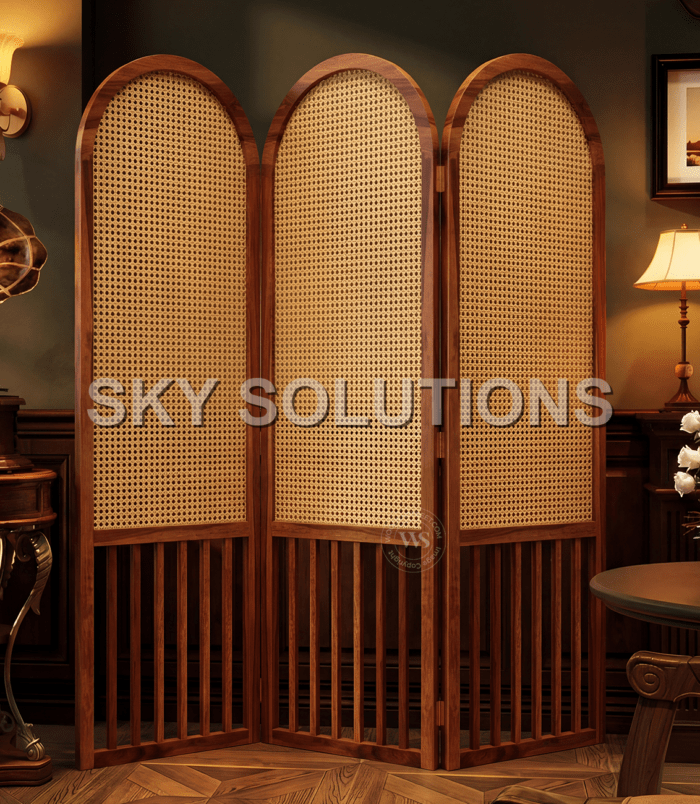 Sheesham Jali-Carved Room Divider