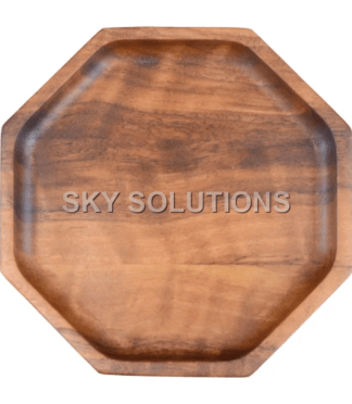 Walnut Wood Octagonal Tray