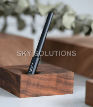 Walnut Wood Single-hole Pen Stand