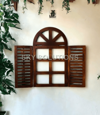 Wooden window frame jharokha wall decor antique