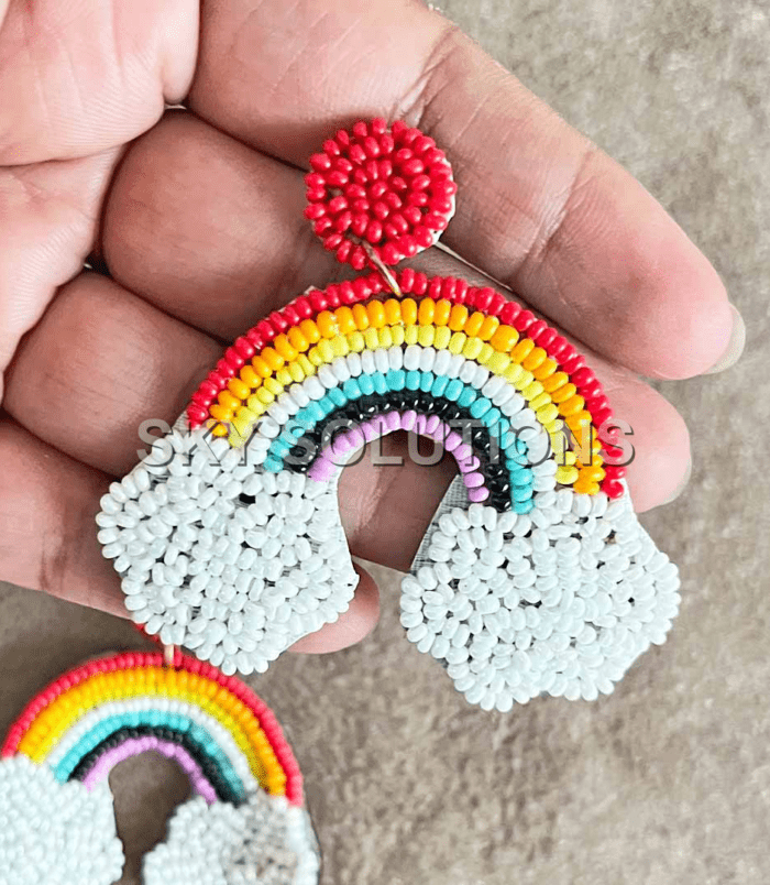 rainbow shape earings rainbow shape earings